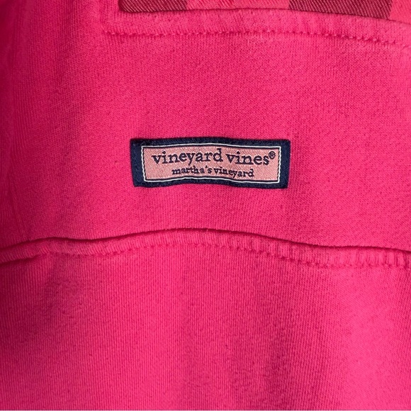Vineyard Vines Womens Sweater S 1/4 Zip Pink Collared Neck Pullover Pockets - Picture 3 of 9